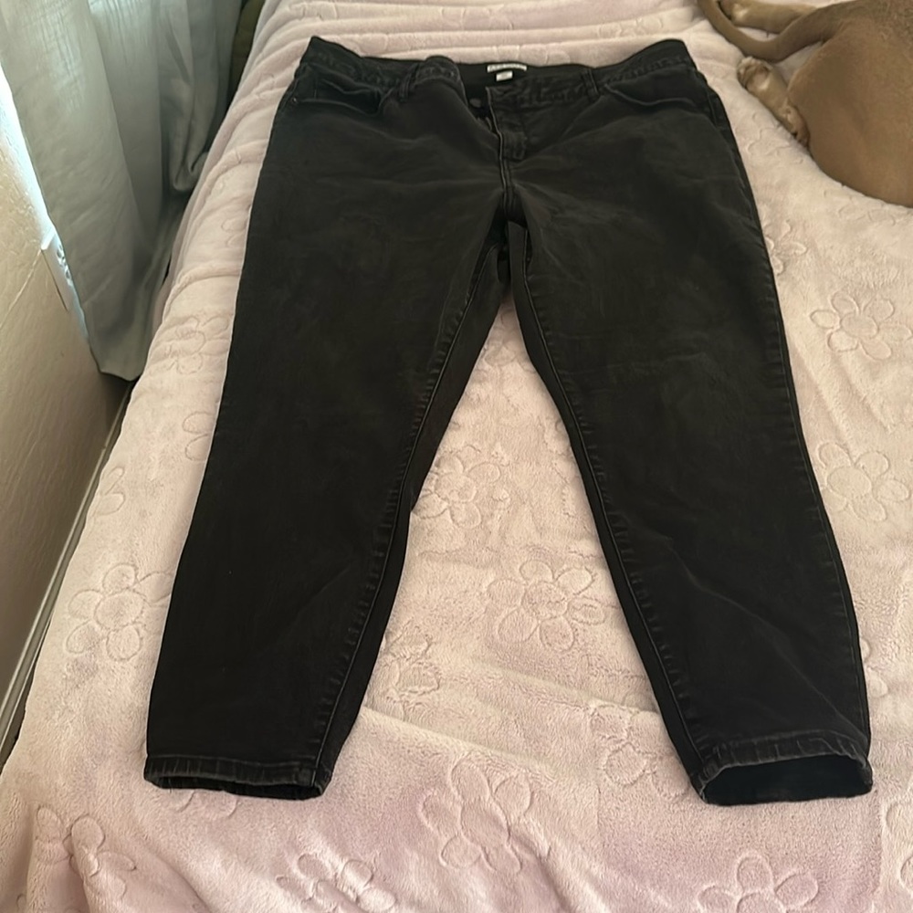Ava & Viv jeans with wide elastic waist band for support